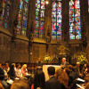 Účastníky přivítal v katedrále Panny Marie probošt Manfred von Holtum (vpravo | Cena Karla Velikého pro mladé 2015; foto Eva Beránková)