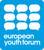 Logo Evropského fóra mládeže
