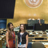 Mladé delegátky od OSN Zuzana Vuová a Petra Bezděková (foto UN Photo / Kim Haughton.)